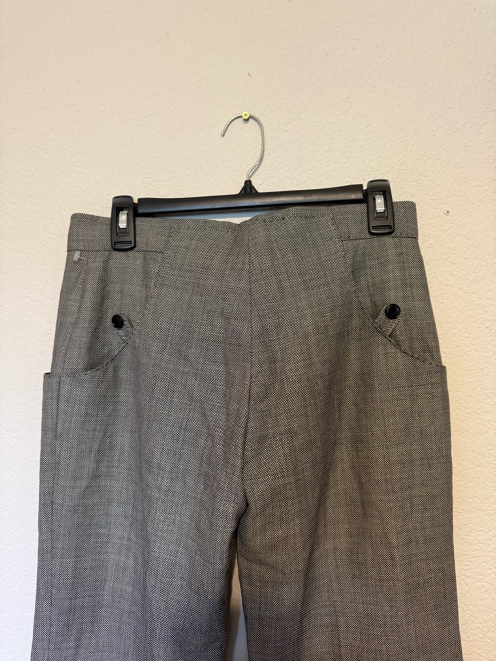Stella McCartney | Gray Textured Dress Pants - 40 - Picture 4 of 8